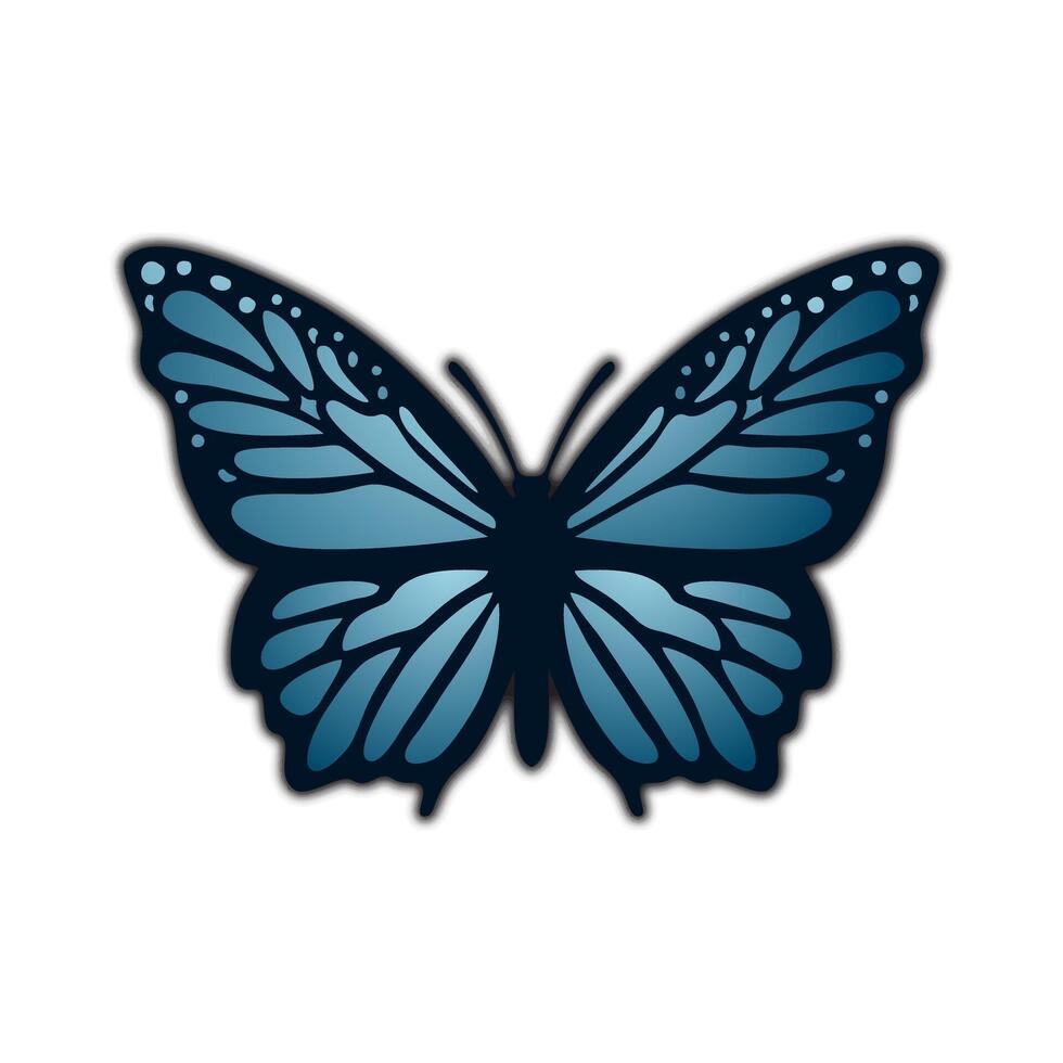 iconos de mariposas. Ilustración de diseño de vector de icono de mariposa. signo simple de icono de mariposa. icono de mariposa aislado sobre fondo blanco de la colección de equipos de jardinería.