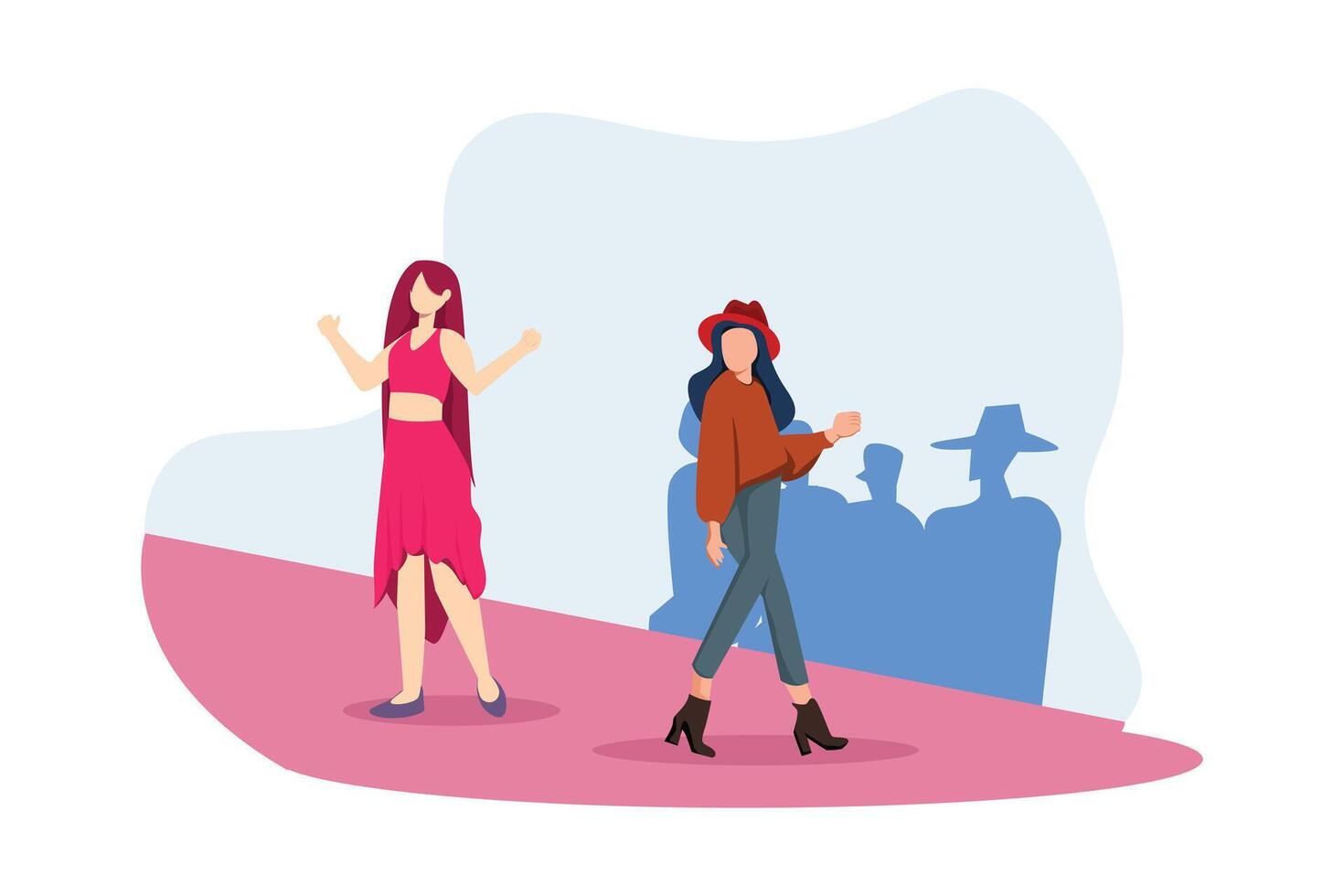 Fashion Style Flat Illustration Design vector