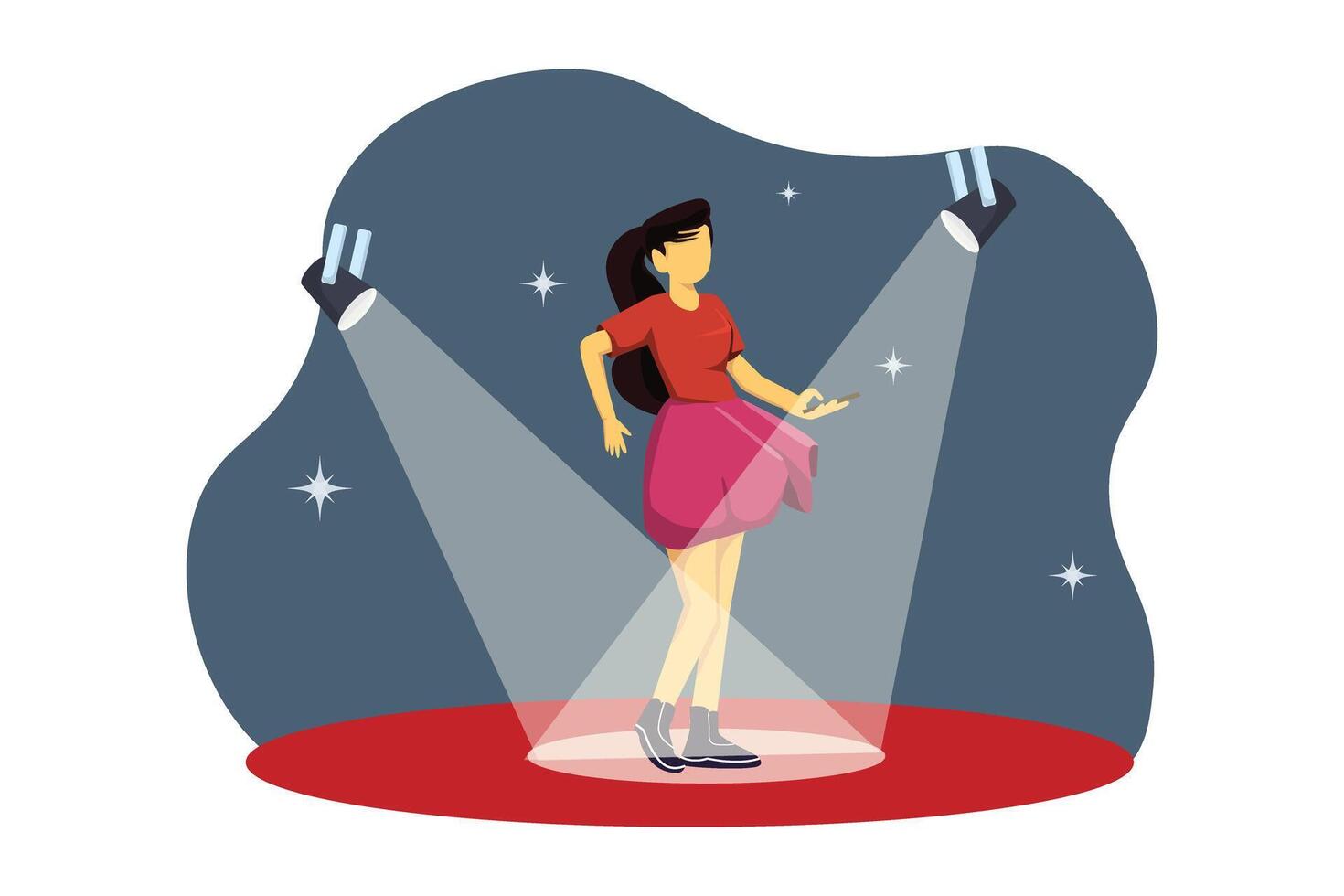 Fashion Style Flat Illustration Design vector