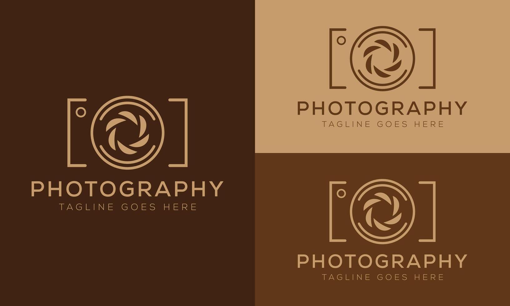 camera logo, modern photography signature logo icon vector