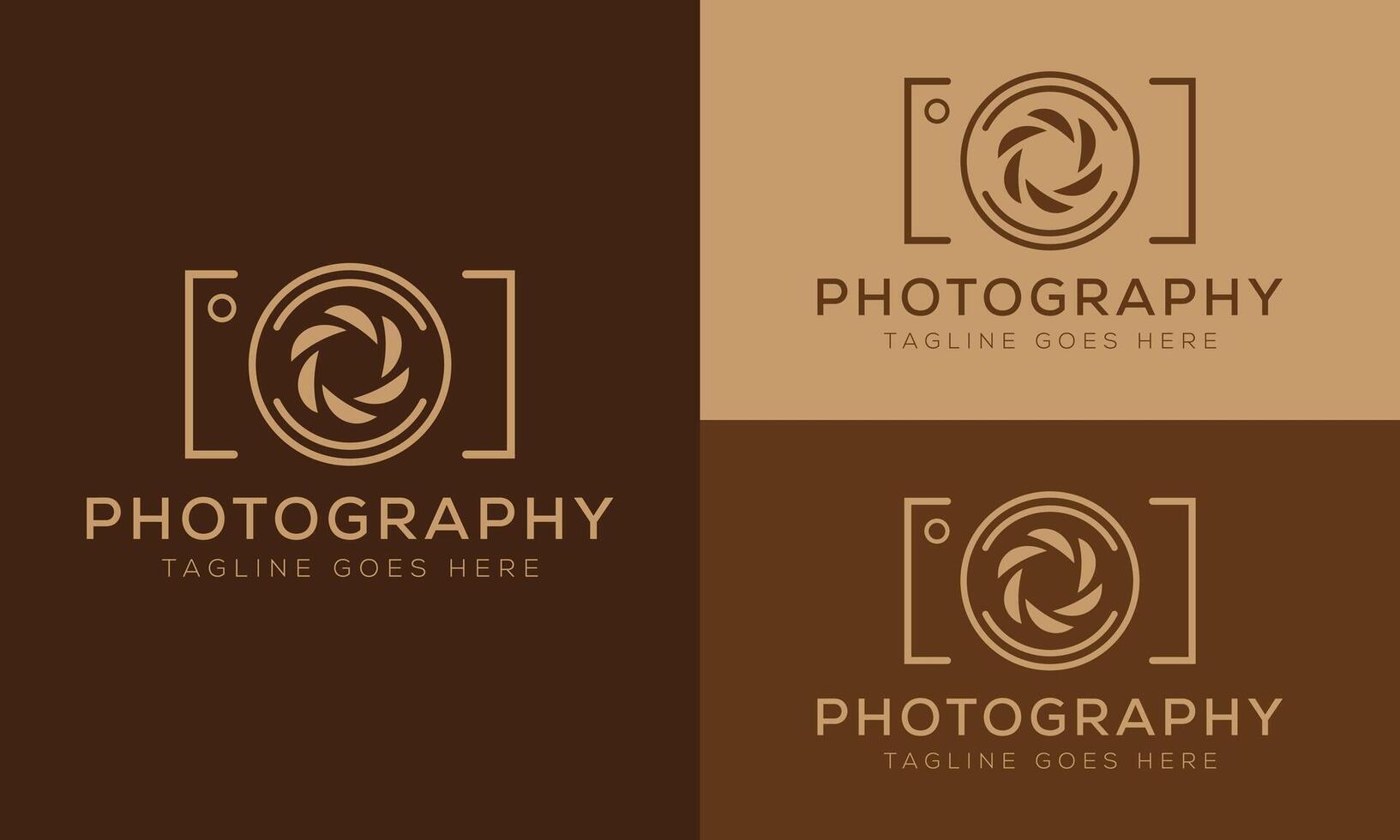 cámara logo, moderno fotografía firma logo icono vector