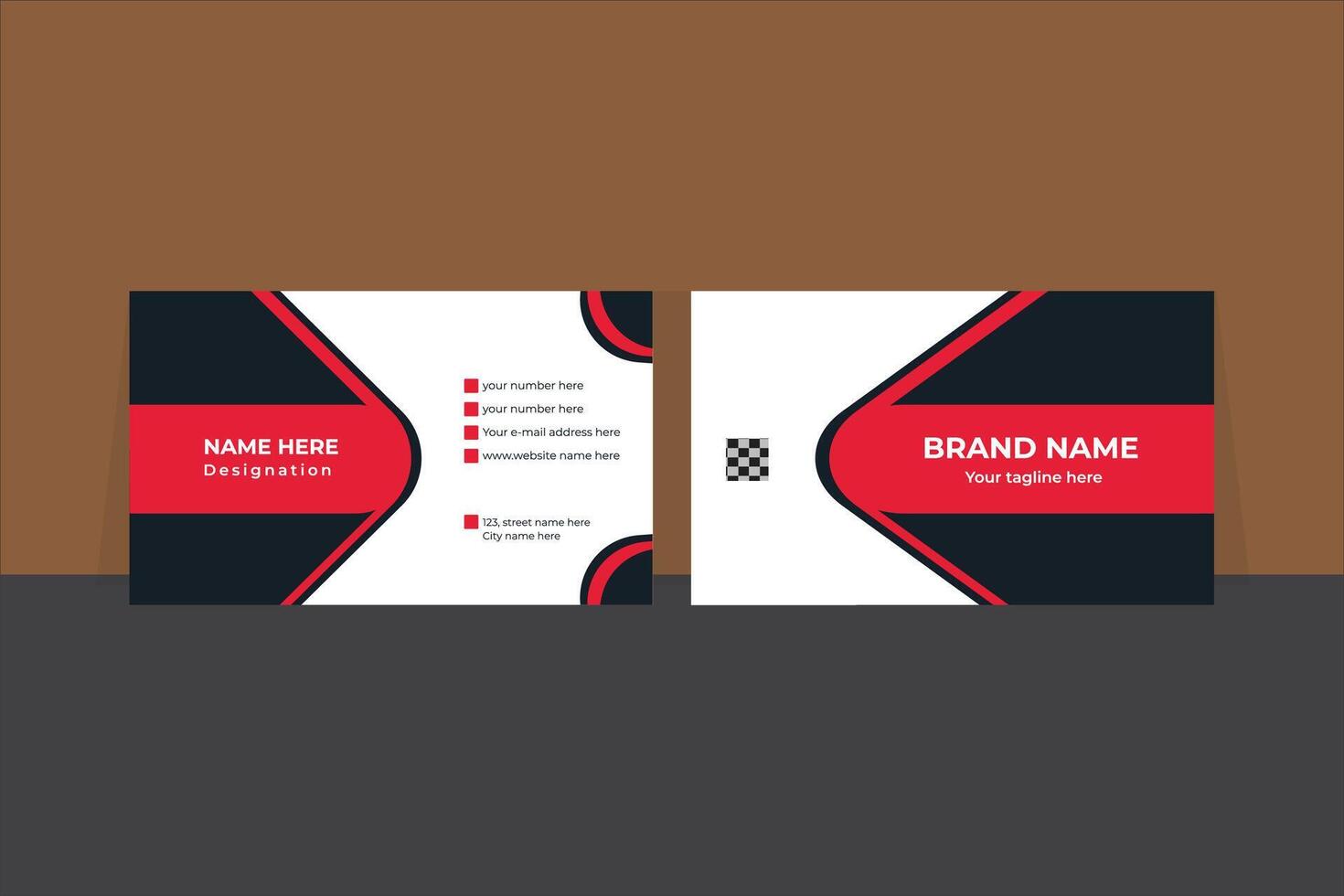 Business card design vector