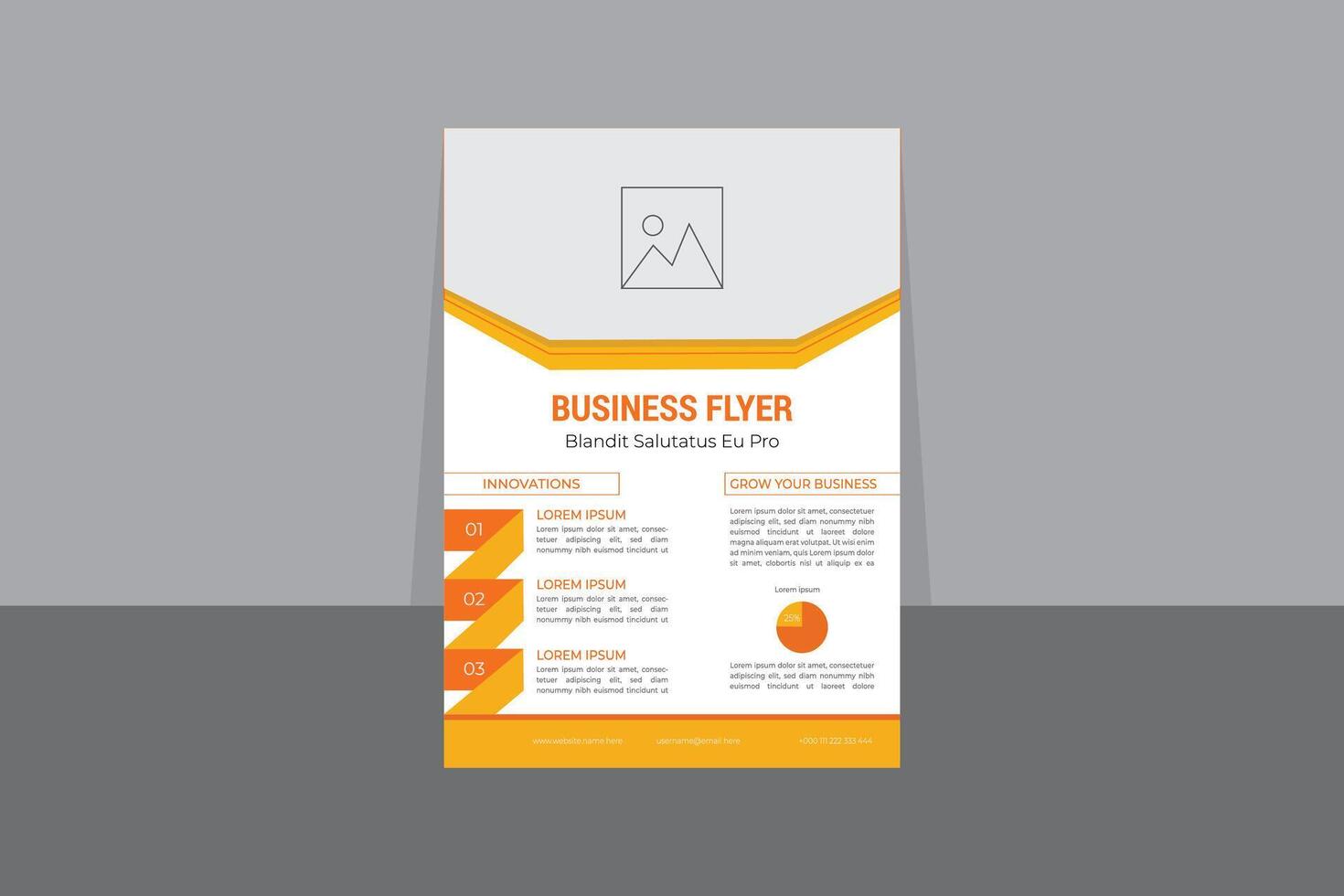 Business flyer design vector