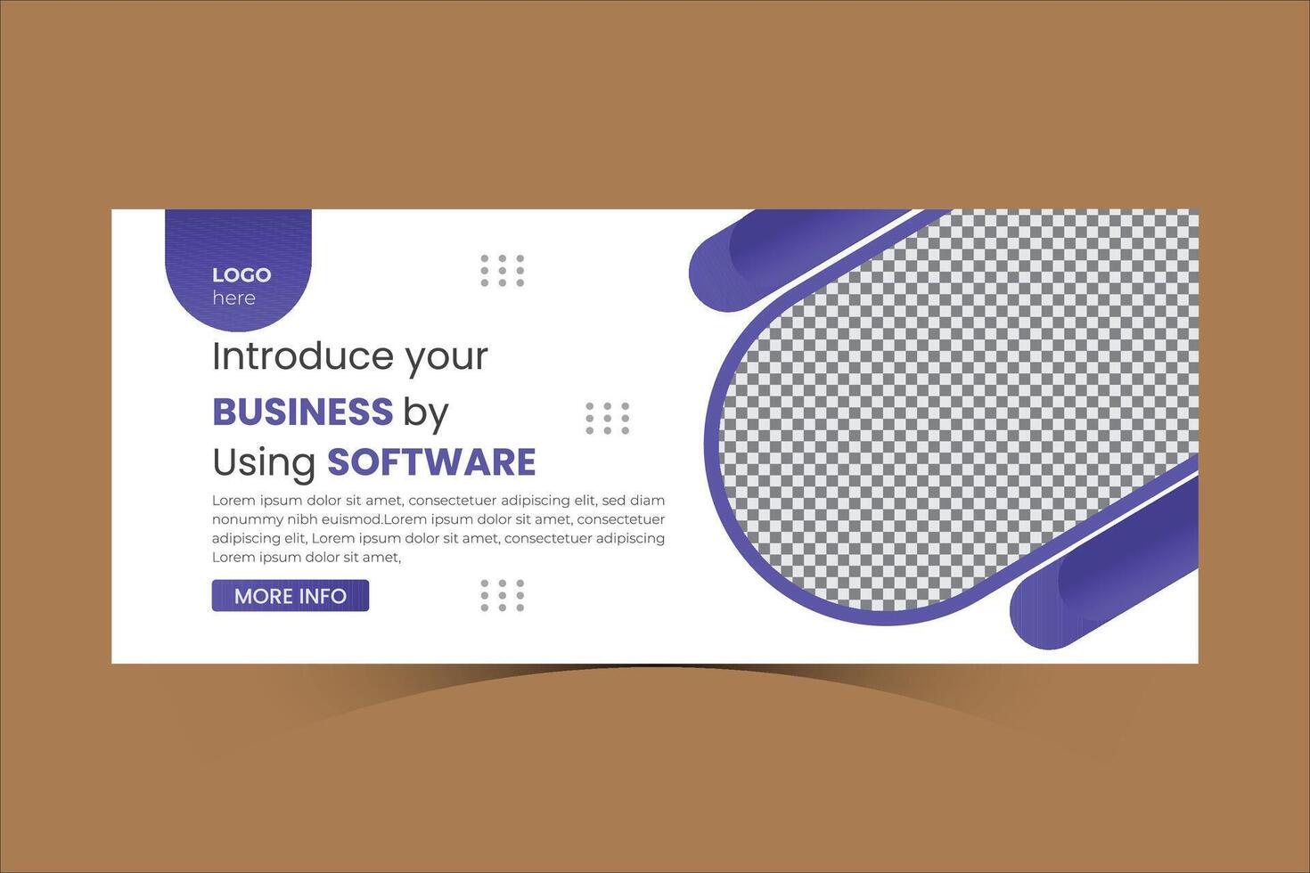 Vector web banner design template