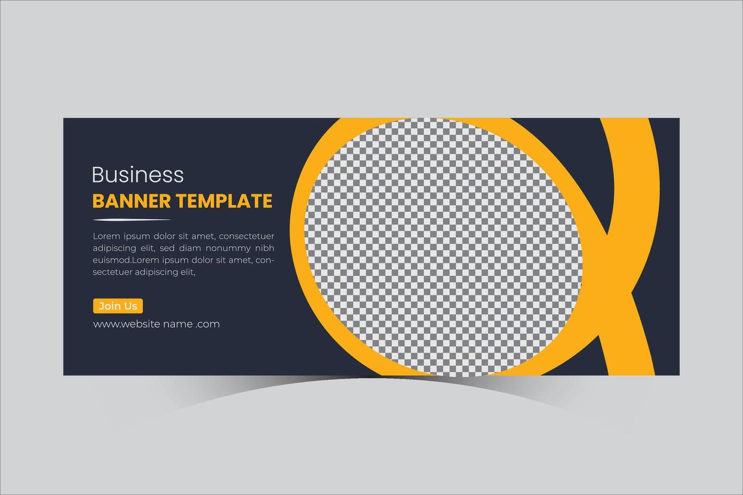 Vector web banner design template