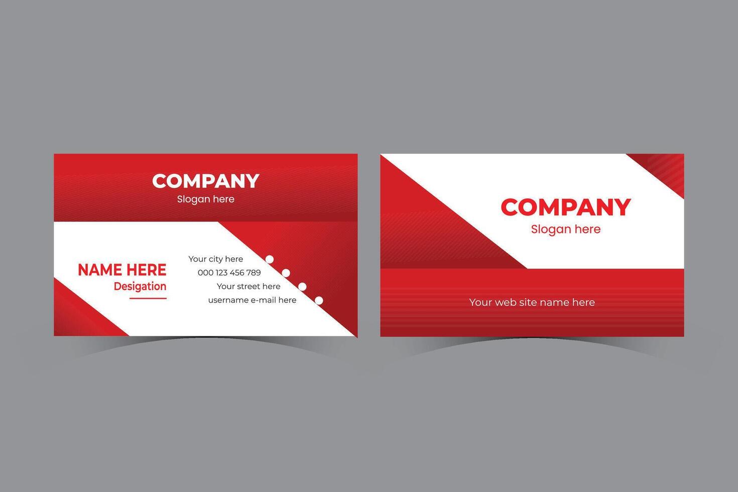 plantilla de diseño de tarjeta de visita corporativa vector