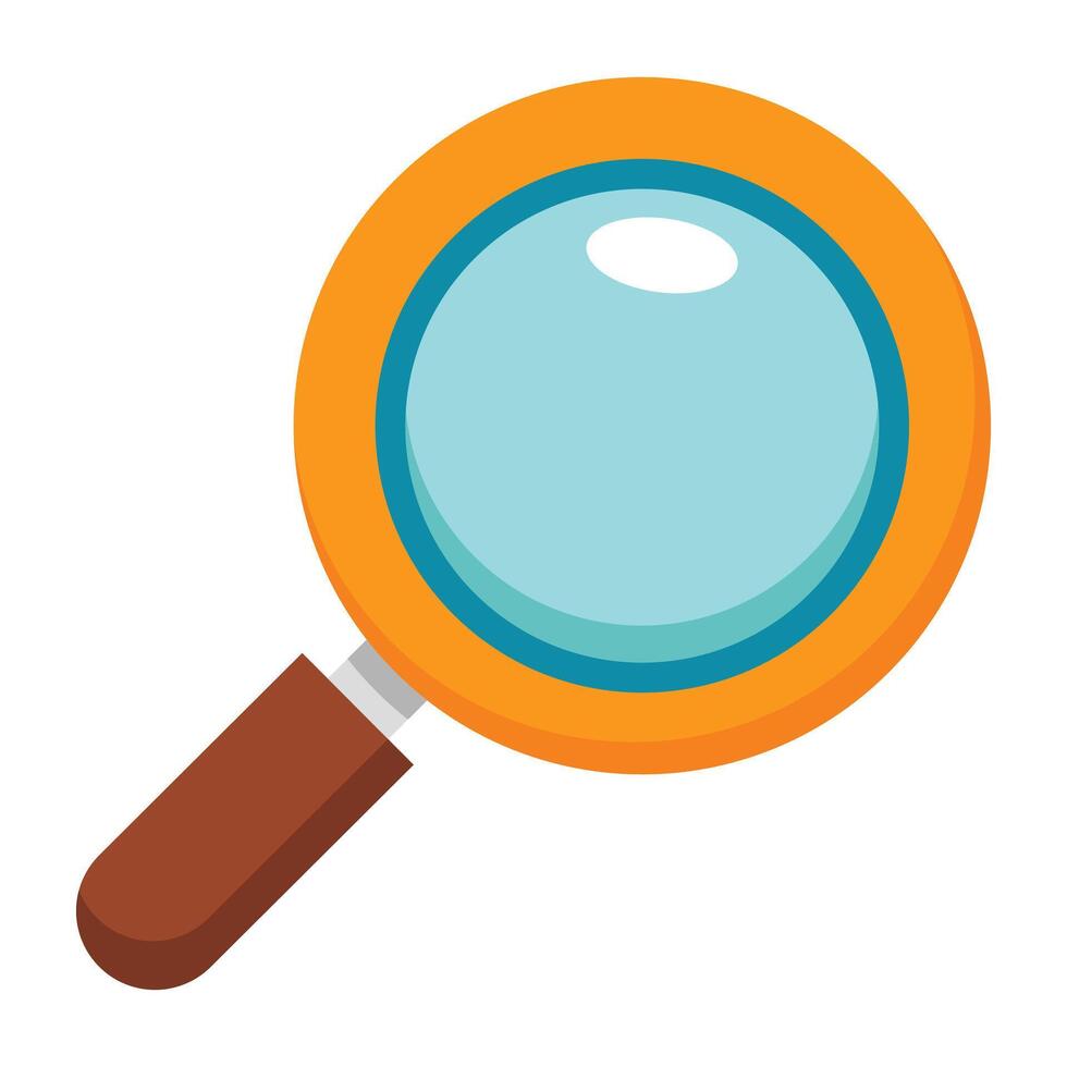 cartoon Magnifier icon. vector