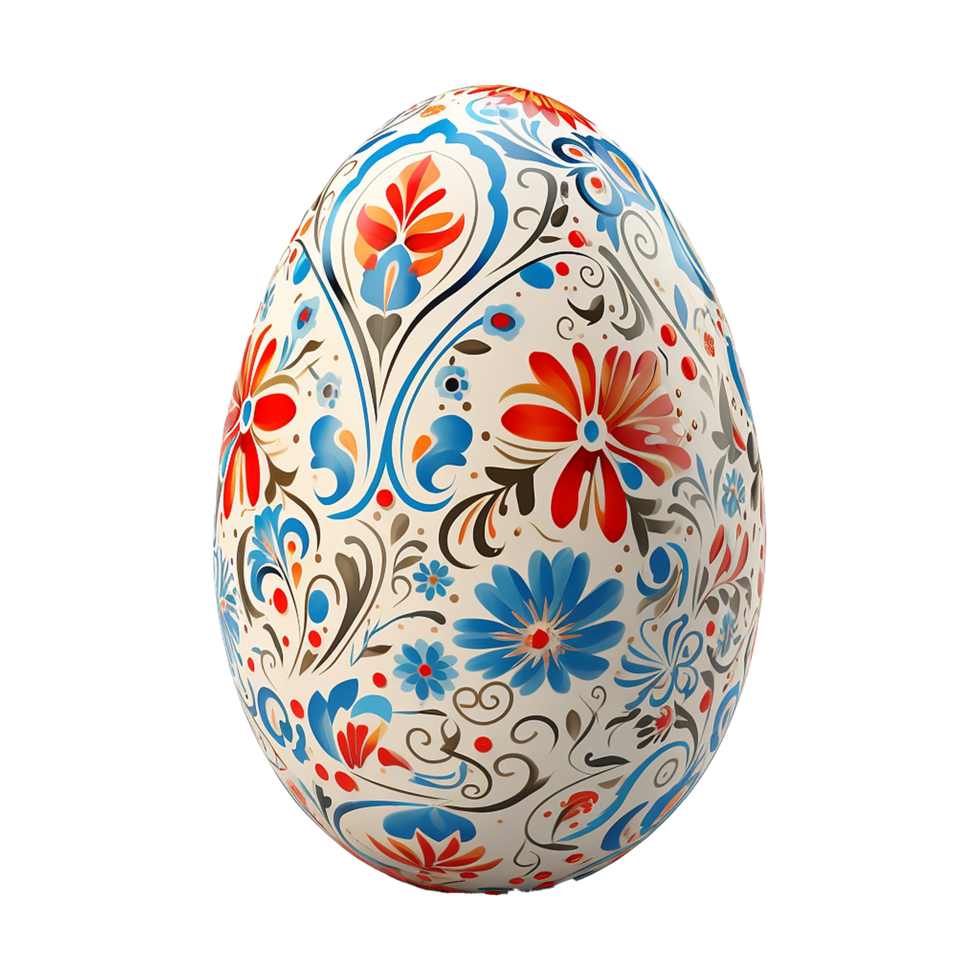 AI generated Easter egg isolated on transparent background png