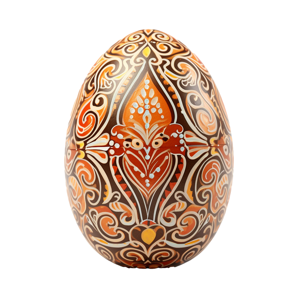 AI generated Easter egg isolated on transparent background png
