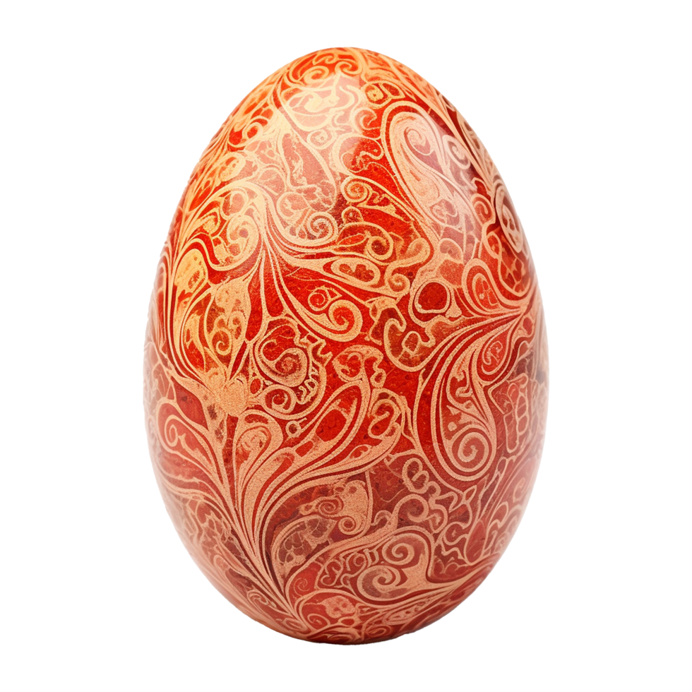 ai generiert Ostern Ei isoliert auf transparent Hintergrund png