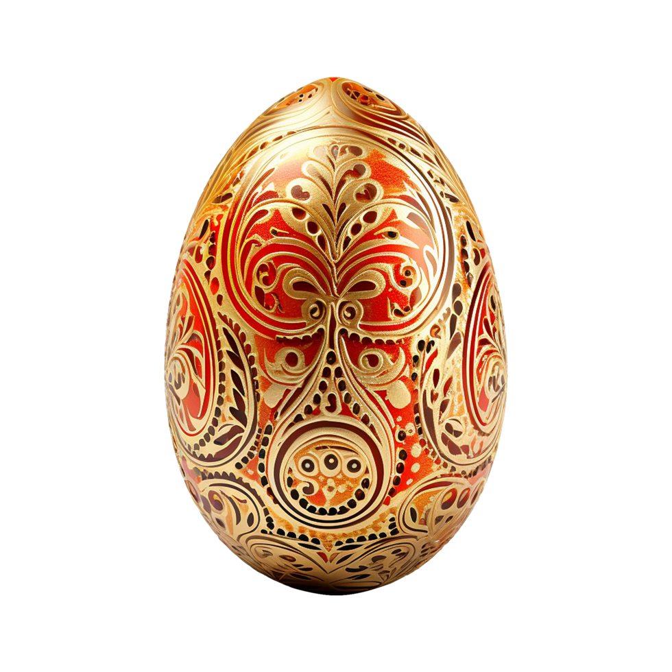 AI generated Easter egg isolated on transparent background png