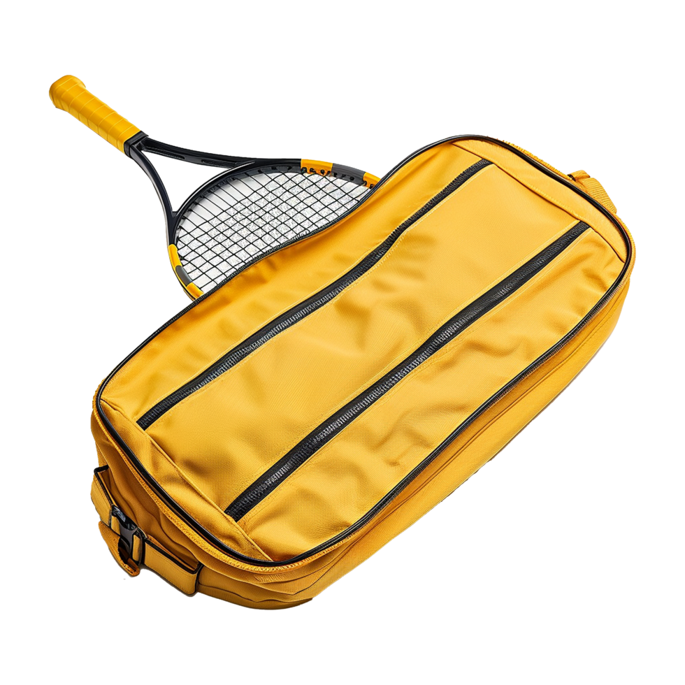 AI generated Tennis racket bag isolated on transparent background png