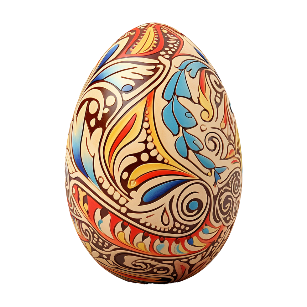 AI generated Easter egg isolated on transparent background png