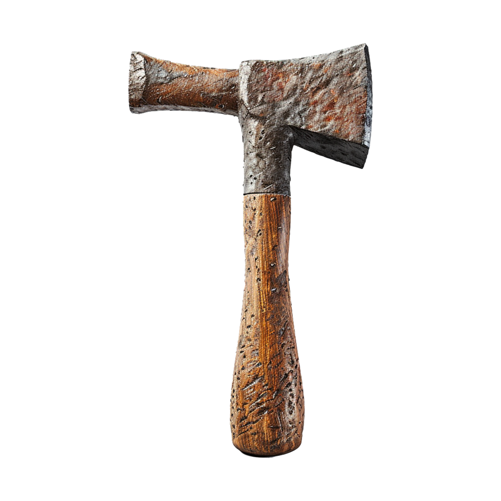 AI generated Rusty metal sledge hammer isolated on transparent background png