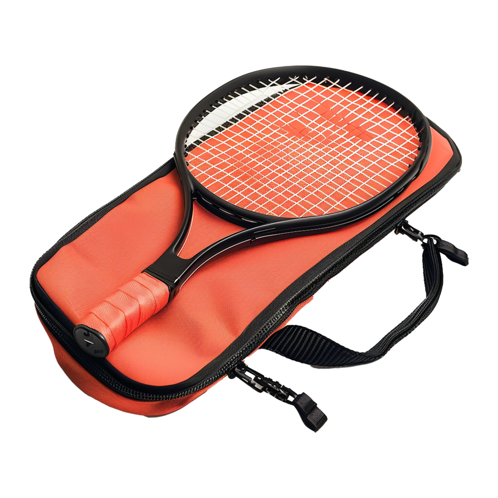 AI generated Tennis racket bag isolated on transparent background png
