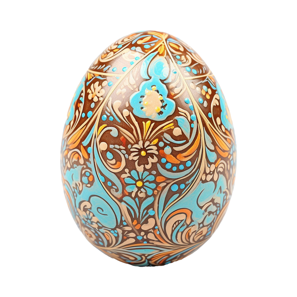 AI generated Easter egg isolated on transparent background png