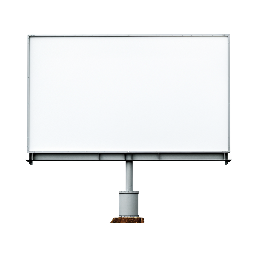 AI generated Billboard isolated on transparent background png