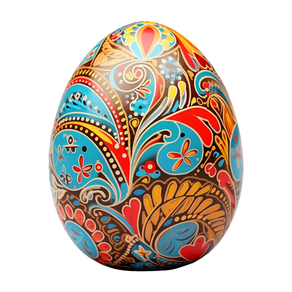AI generated Easter egg isolated on transparent background png