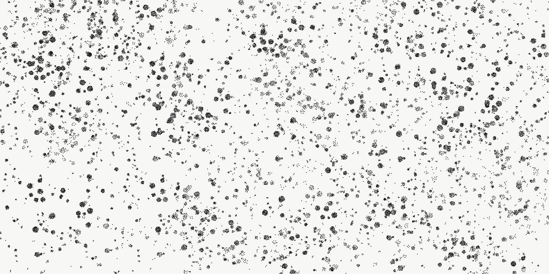 Black dotted textured background, noisy gritty dots halftone effect overlay, minimalistic vector vintage illustration. Trendy monochrome banner in grunge style, paint on a light background.