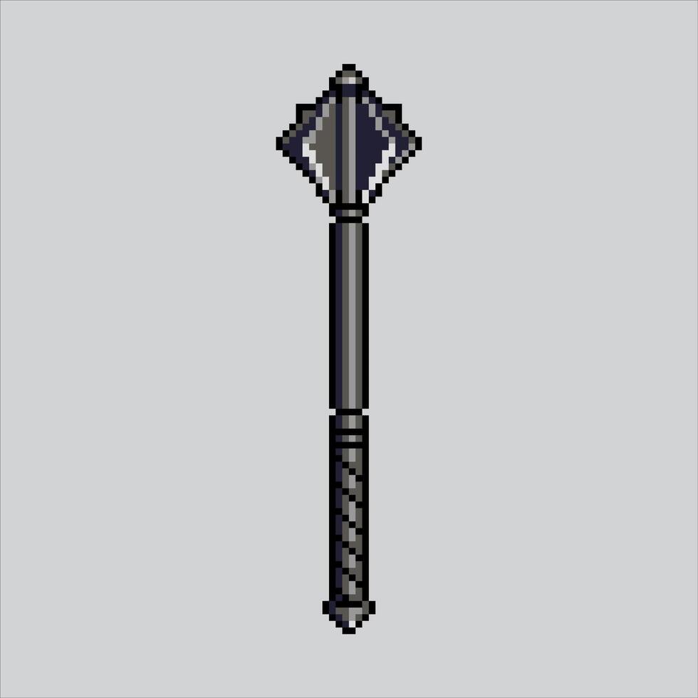 Pixel art illustration Mace. Pixelated Mace. Mace pixelated for the pixel art game and icon for website and video game. old school retro. vector