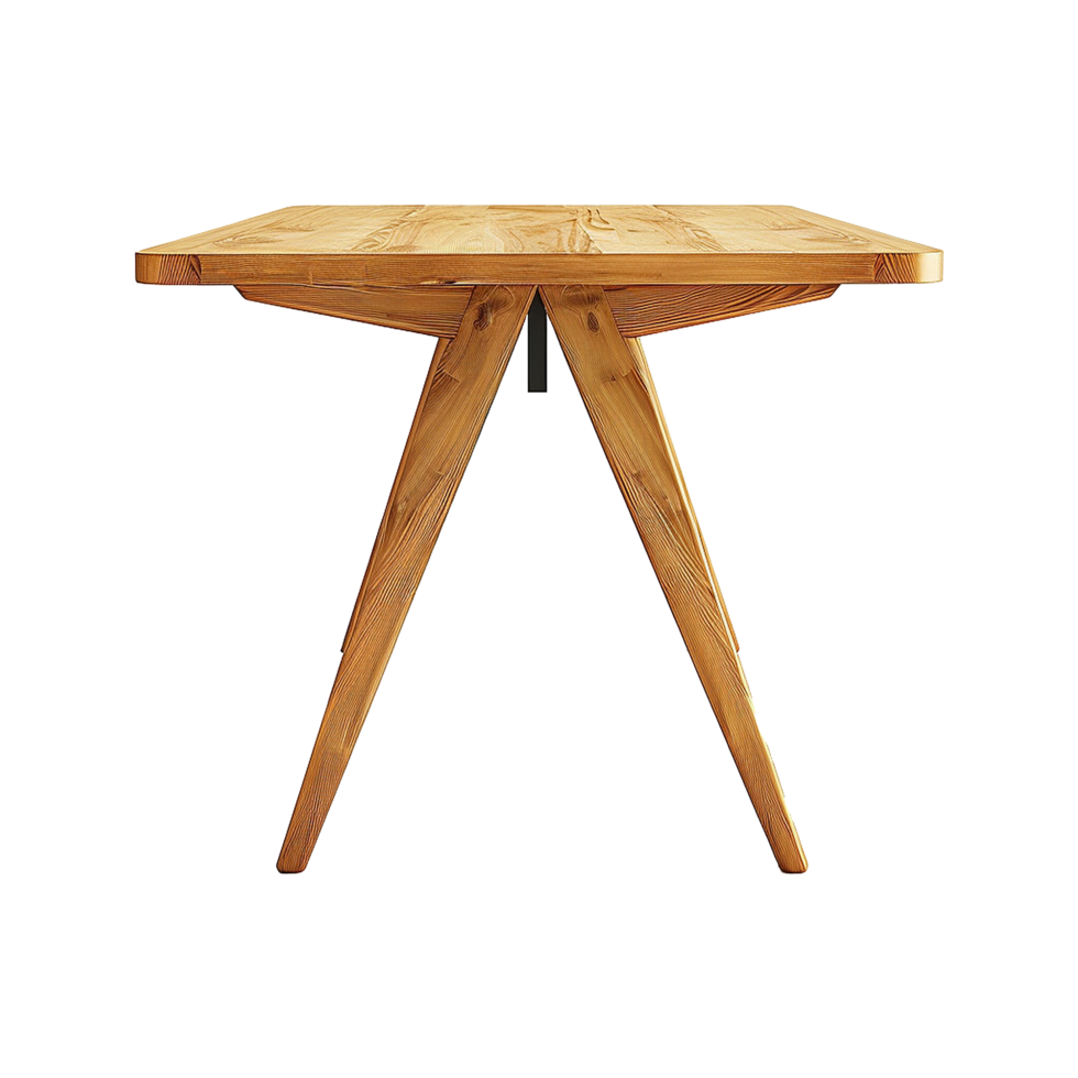 ai generato moderno tavolo isolato su trasparente sfondo png