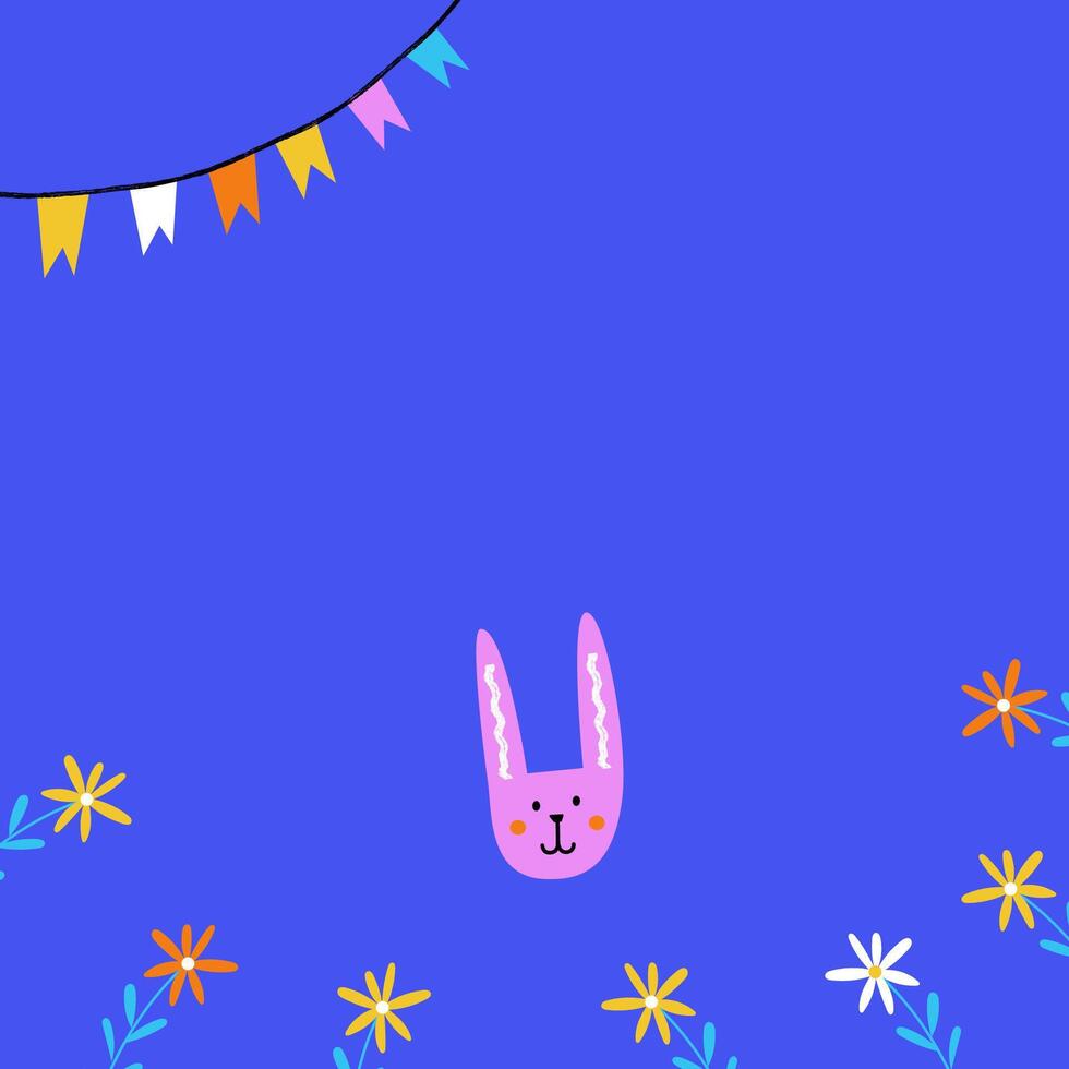 Vector Happy Easter frame template