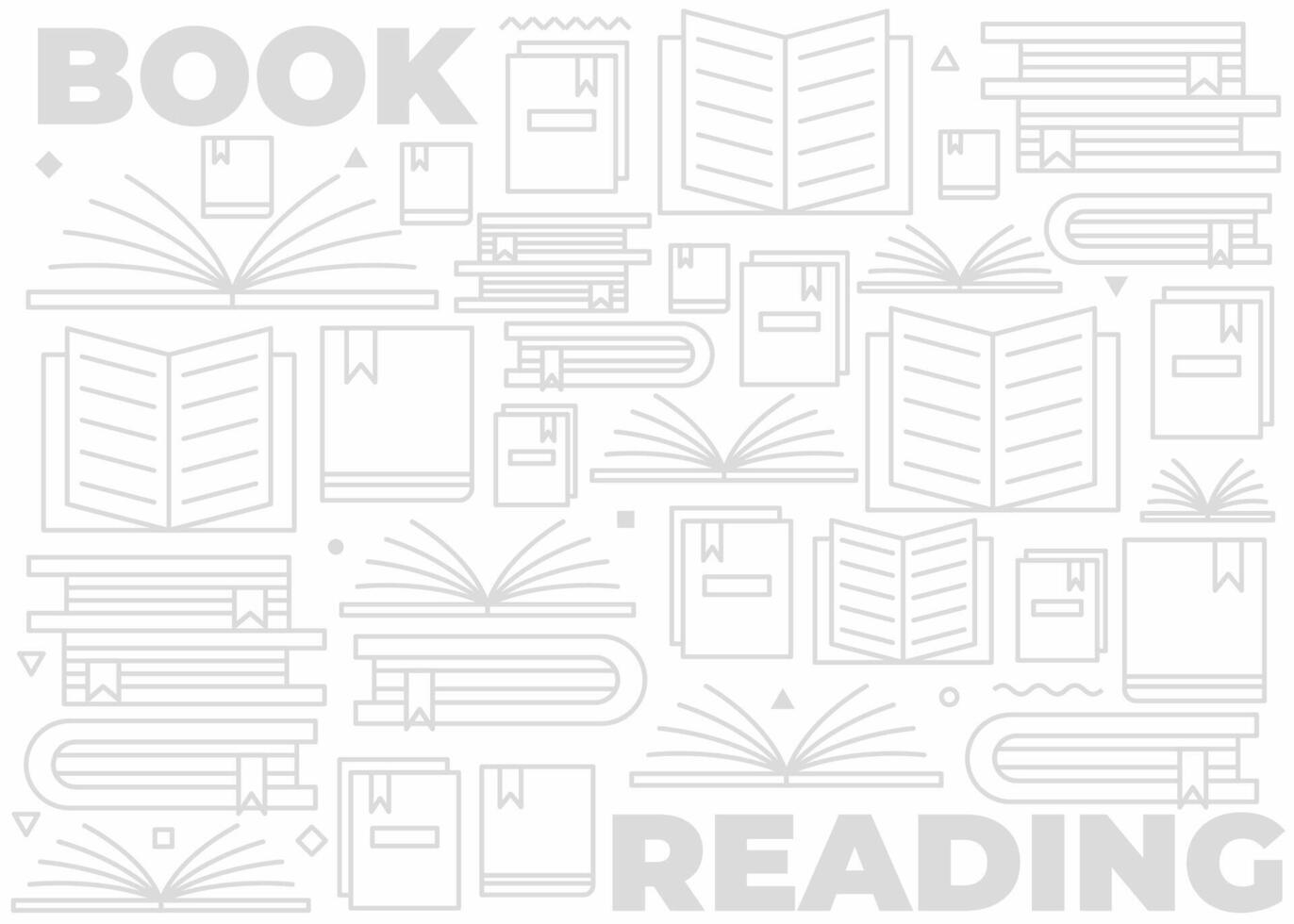 book pattern or background design vector