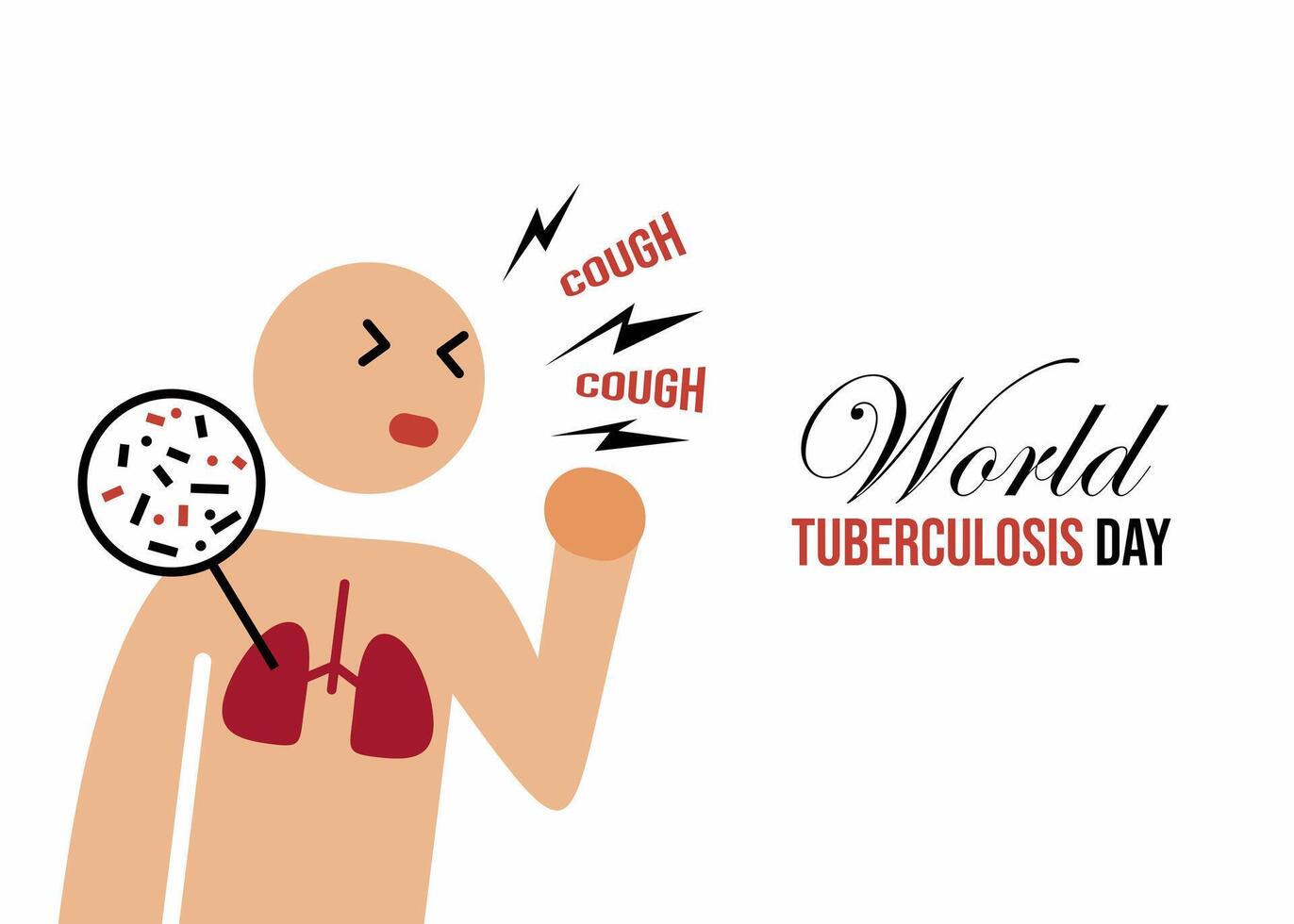 World tuberculosis day vector