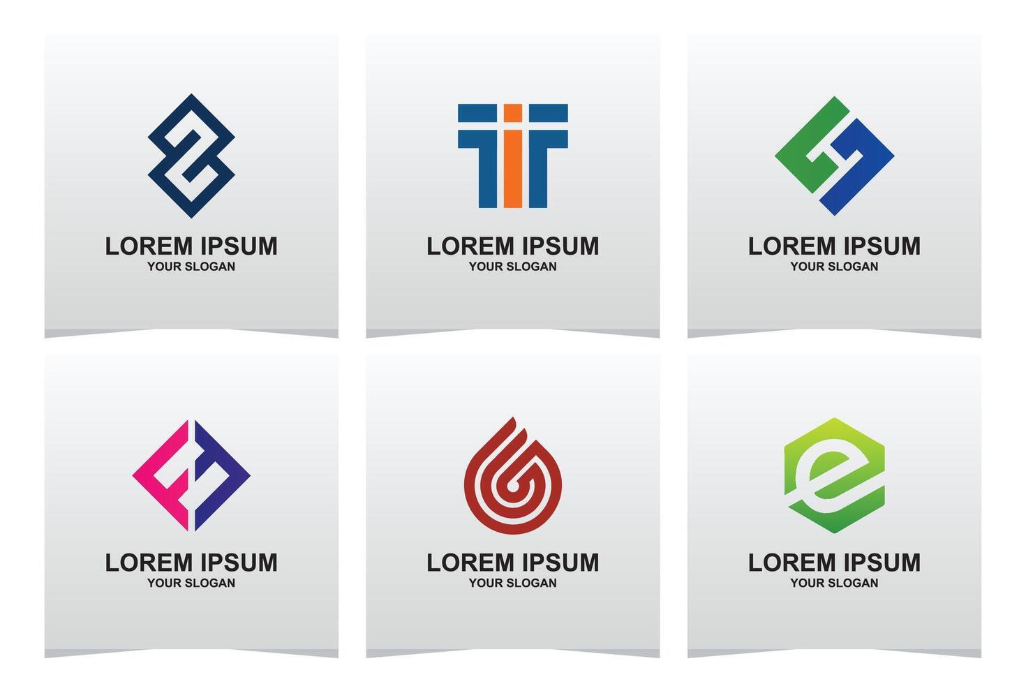 Logo design set template vector