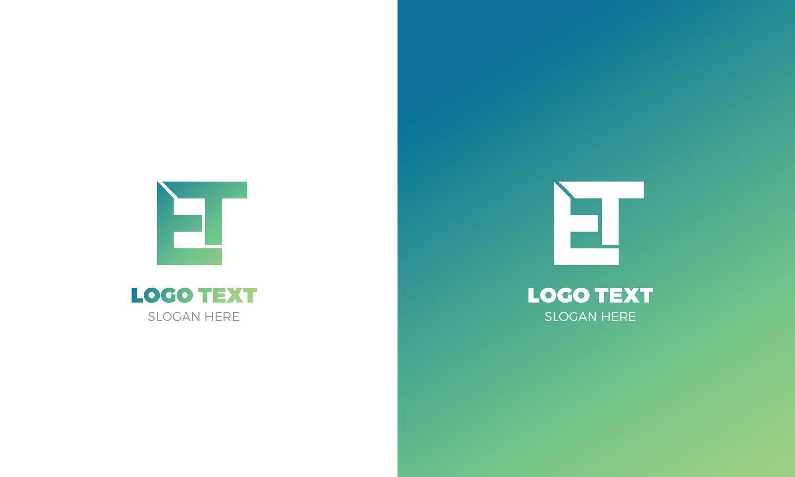 et monograma creativo mínimo logo modelo vector