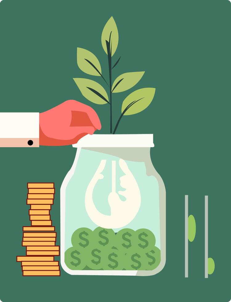 Vector asset Invesment  icon suitable for  presentation and  bussiness growth project