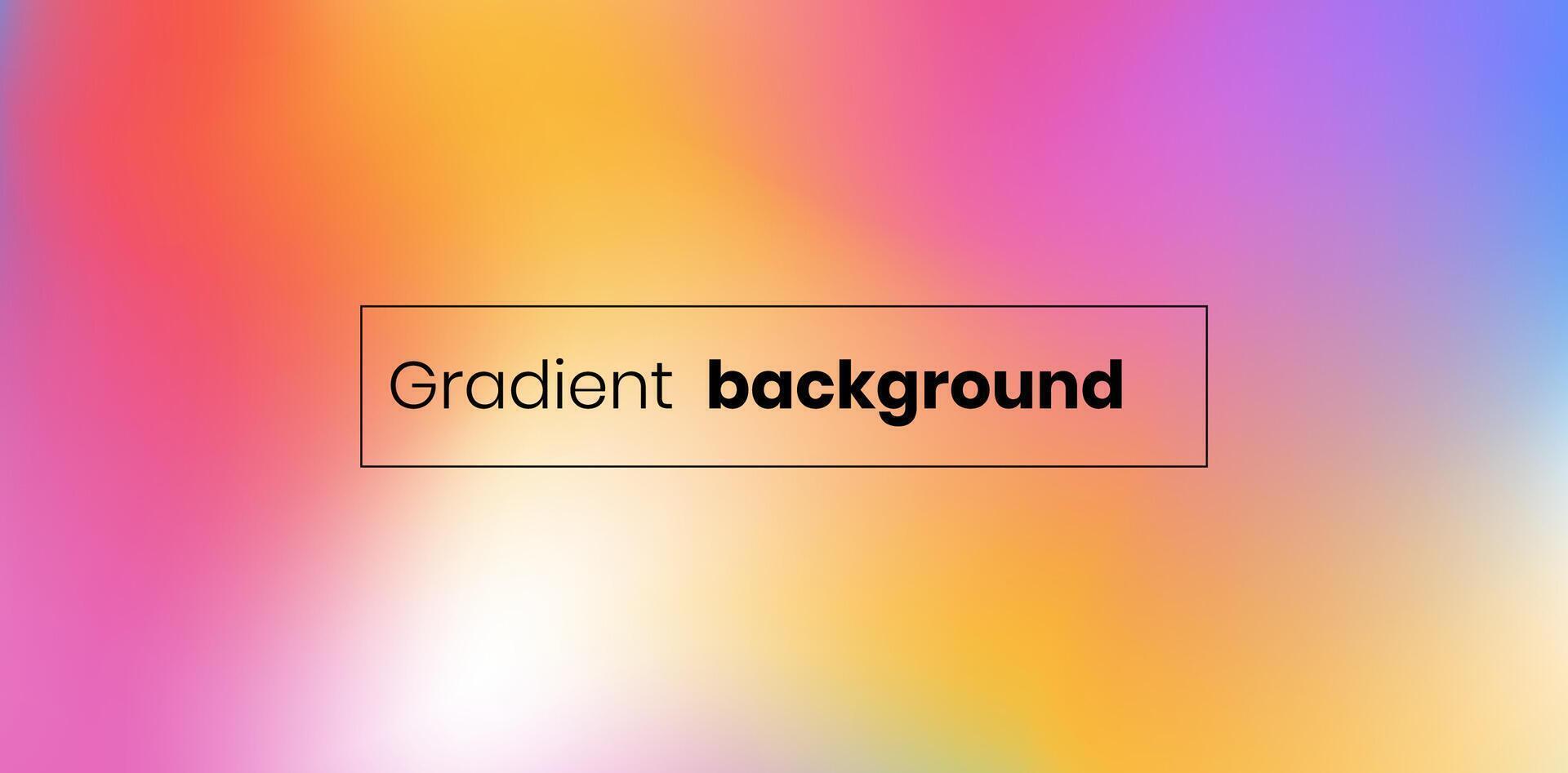 Vibrant Summer Gradient Background Vector, Minimalist Background Gradient Design Style vector