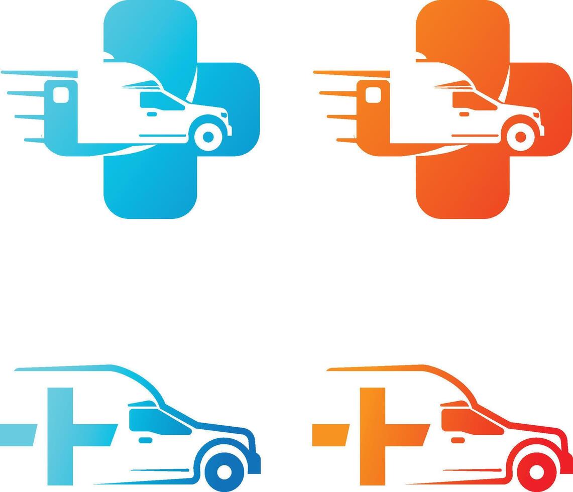 Ambulance Icon logo vector