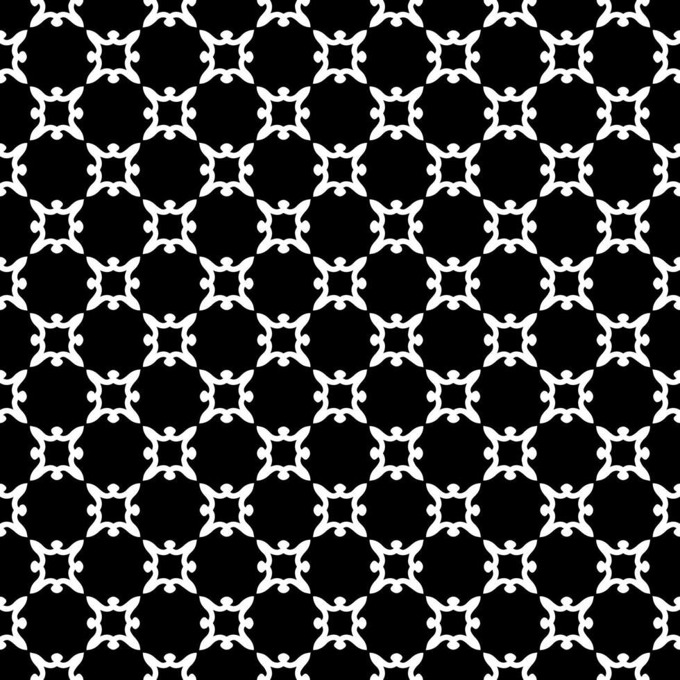 Black and white seamless abstract pattern. Background and backdrop. Grayscale ornamental design. vector