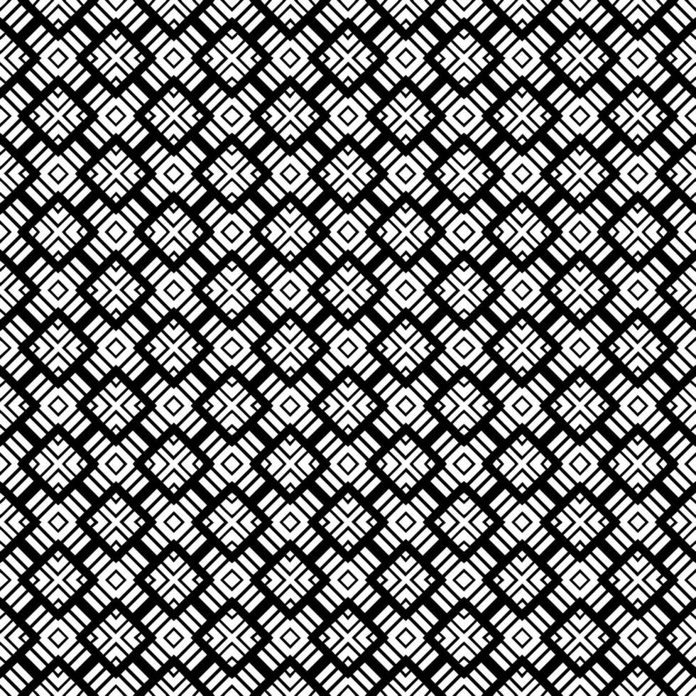 Black and white seamless abstract pattern. Background and backdrop. Grayscale ornamental design. vector