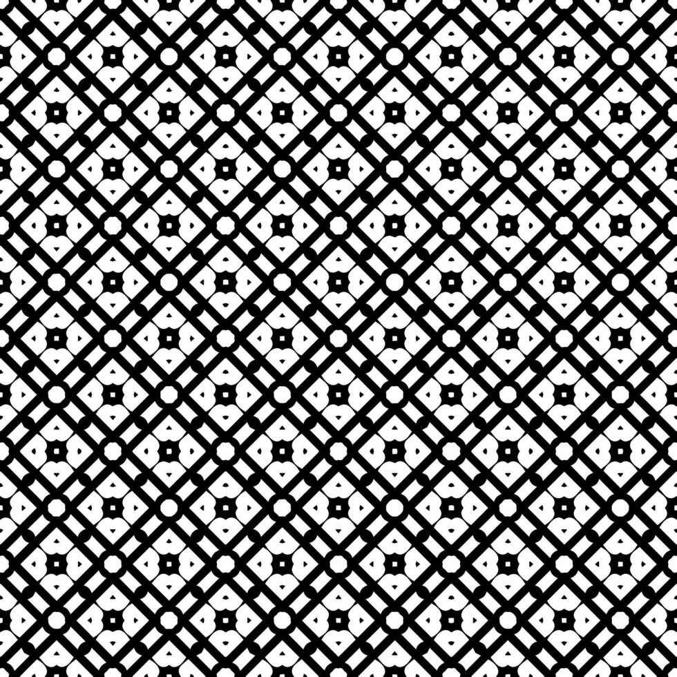 Black and white seamless abstract pattern. Background and backdrop. Grayscale ornamental design. vector