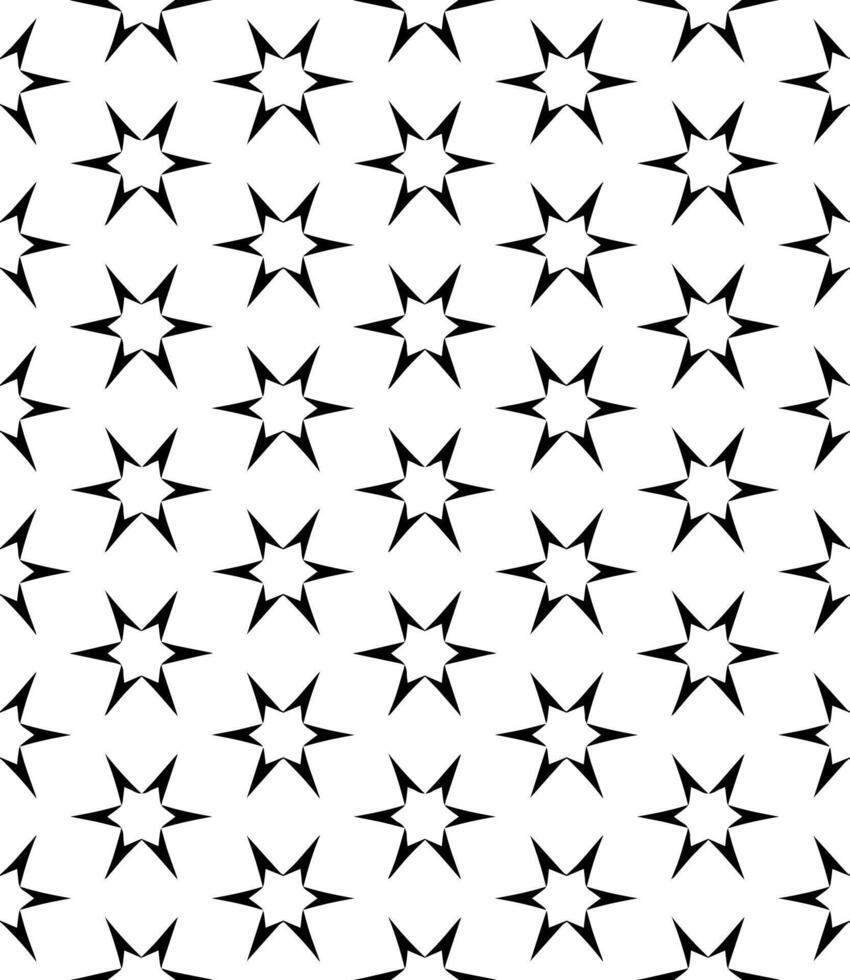 Black and white seamless abstract pattern. Background and backdrop. Grayscale ornamental design. vector