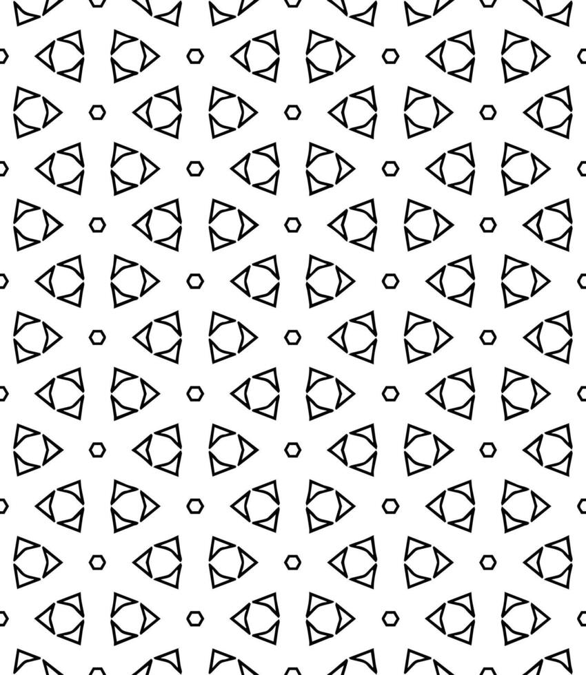 Black and white seamless abstract pattern. Background and backdrop. Grayscale ornamental design. vector