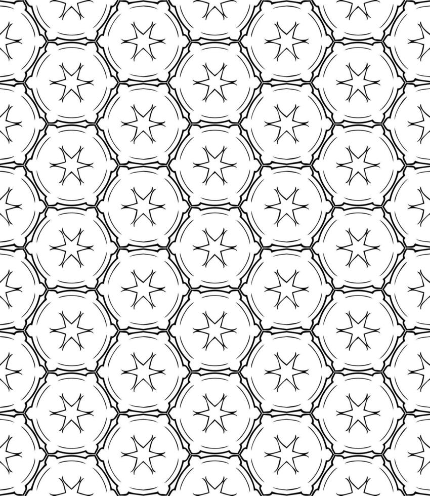 Black and white seamless abstract pattern. Background and backdrop. Grayscale ornamental design. vector