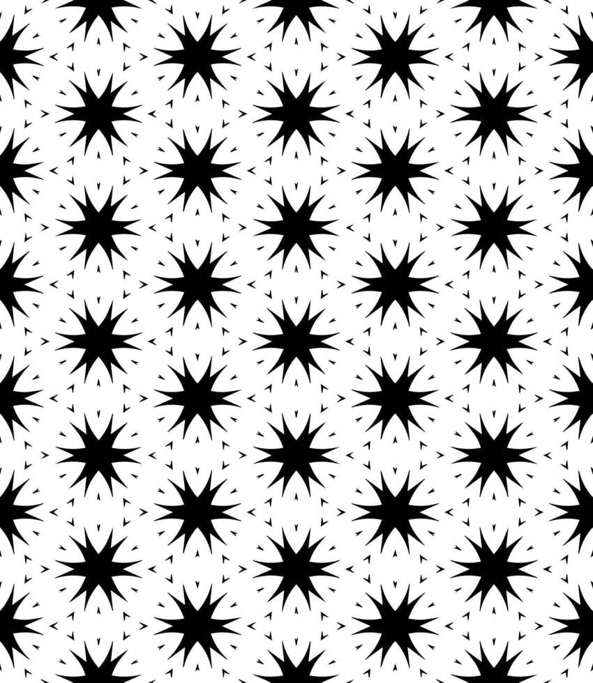 Black and white seamless abstract pattern. Background and backdrop. Grayscale ornamental design. vector