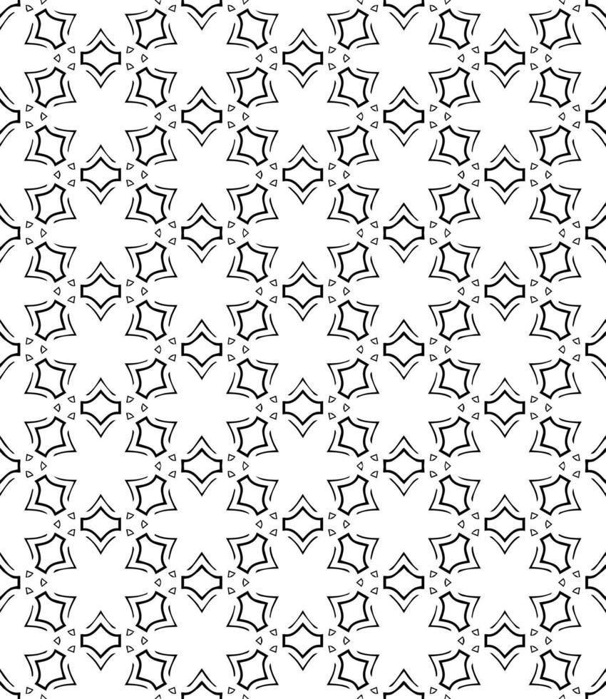 Black and white seamless abstract pattern. Background and backdrop. Grayscale ornamental design. vector