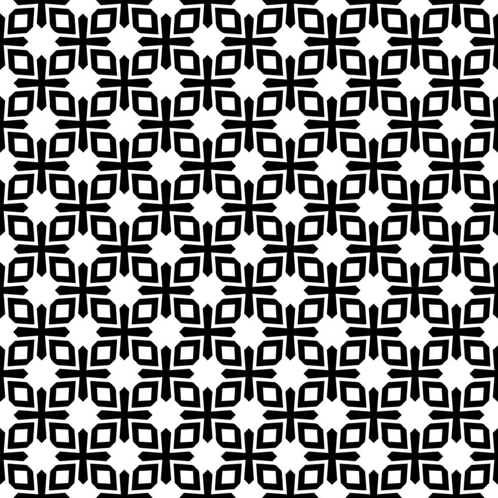 Black and white seamless abstract pattern. Background and backdrop. Grayscale ornamental design. vector