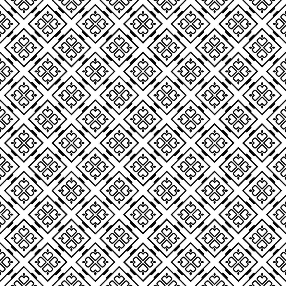 Black and white seamless abstract pattern. Background and backdrop. Grayscale ornamental design. vector