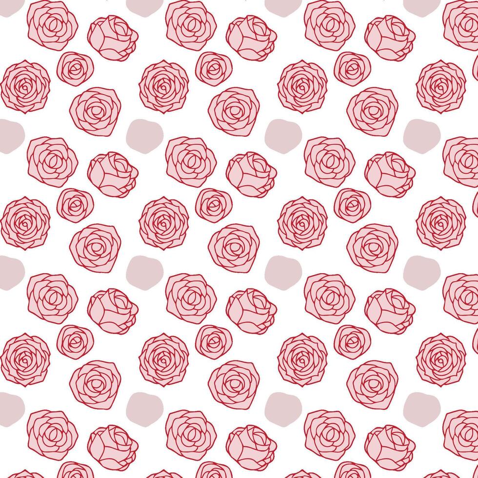 Pattern Template Seamless Flower Plant Background vector