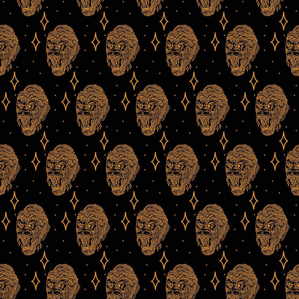 angry gorilla tattoo pattern vector design