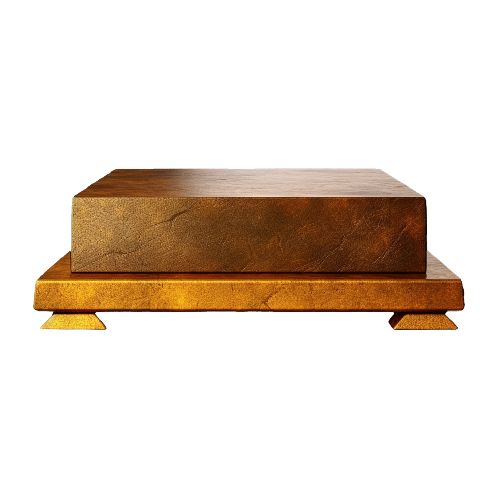 AI generated Marble podium 3d realistic render with transparent background png