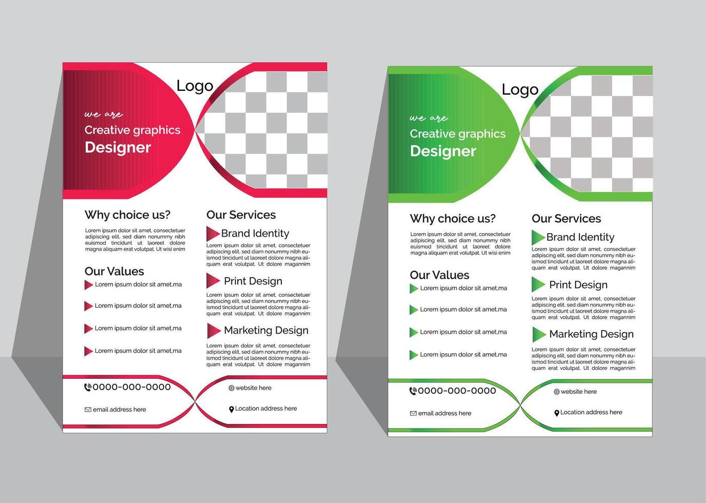 Modern Corporate Flyer Design Template vector