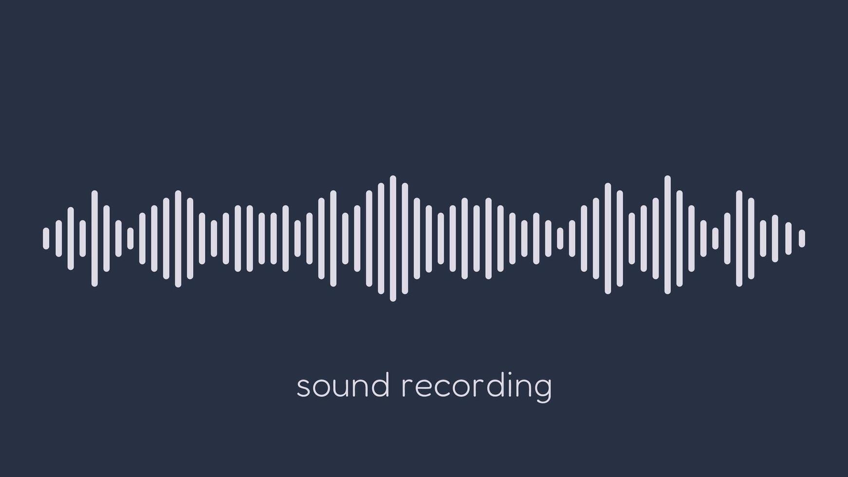 sound wave audio vector