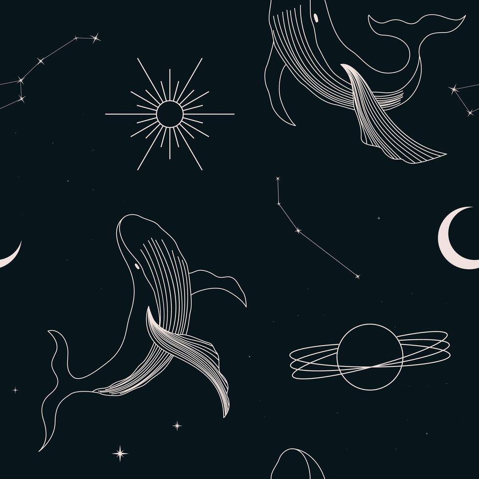 magic celestial pattern vector