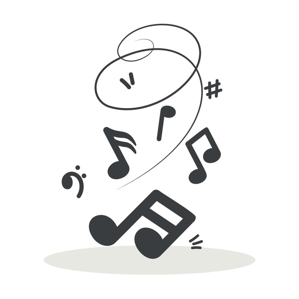 musical notes vector